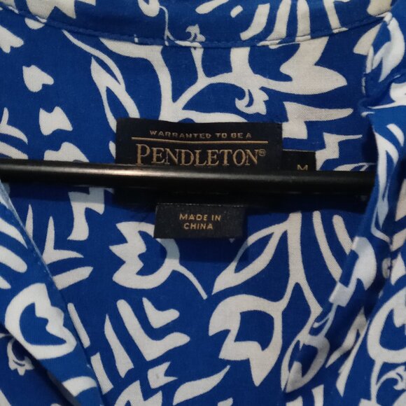 Pendleton Women’s Floral V-Neck Hi-Low Sleeveless Blouse Size Medium - Picture 9 of 9